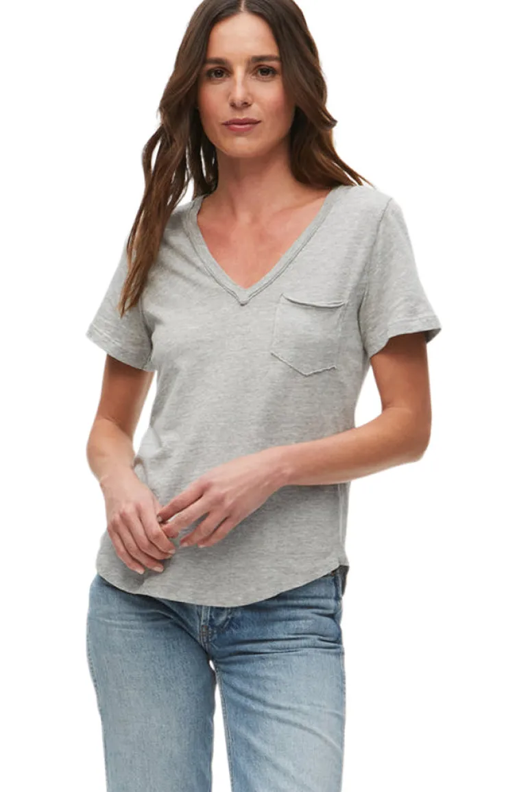 Michael Stars Hayden V-neck Tee w/ Pocket