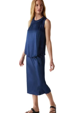 Michael Stars Leila Bias Cut Skirt in Nocturnal