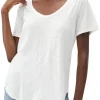 Michael Stars Lily Supima Cotton Scoop Neck Tee