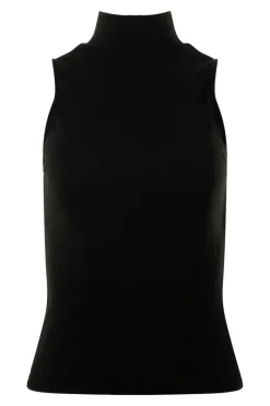 Michael Stars Lino Mock Neck in Black