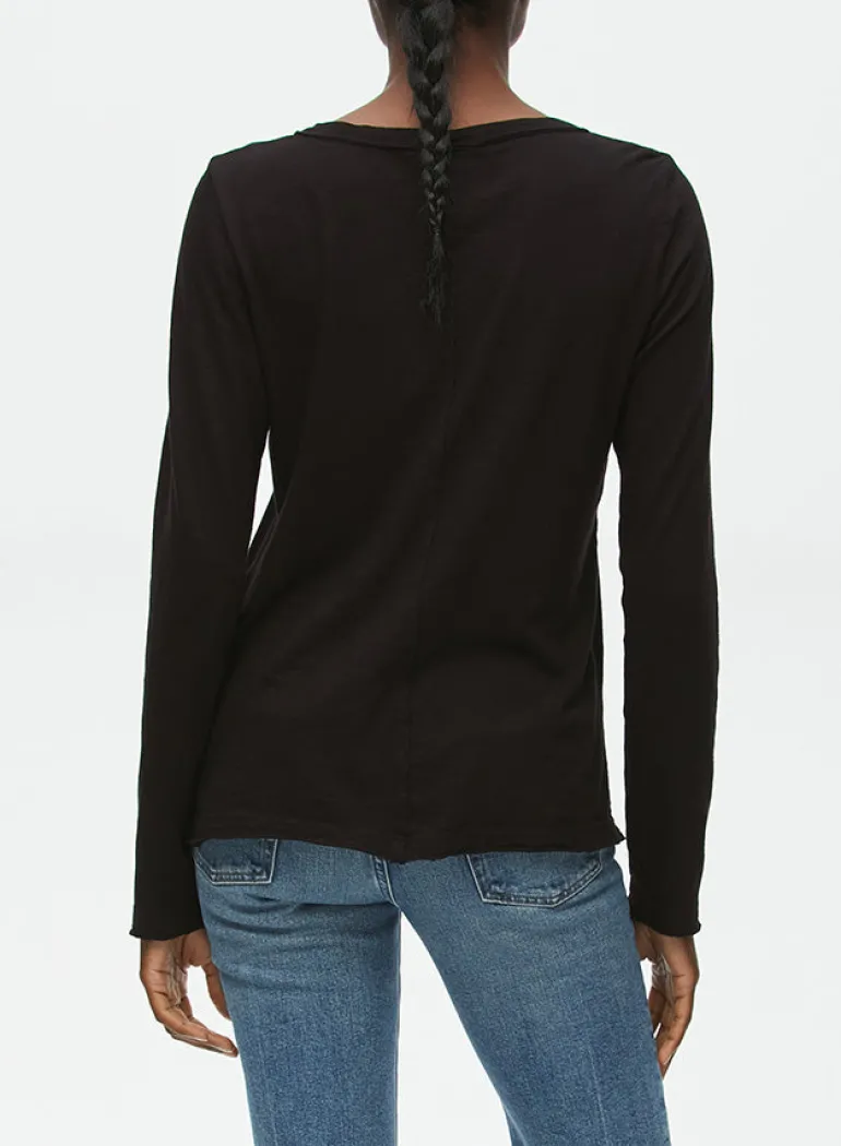 Michael Stars Long Sleeve Hanson Crewneck T-shirt