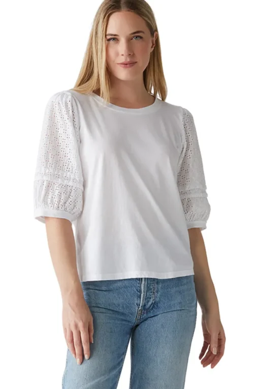 Michael Stars Maisie Eyelet Top