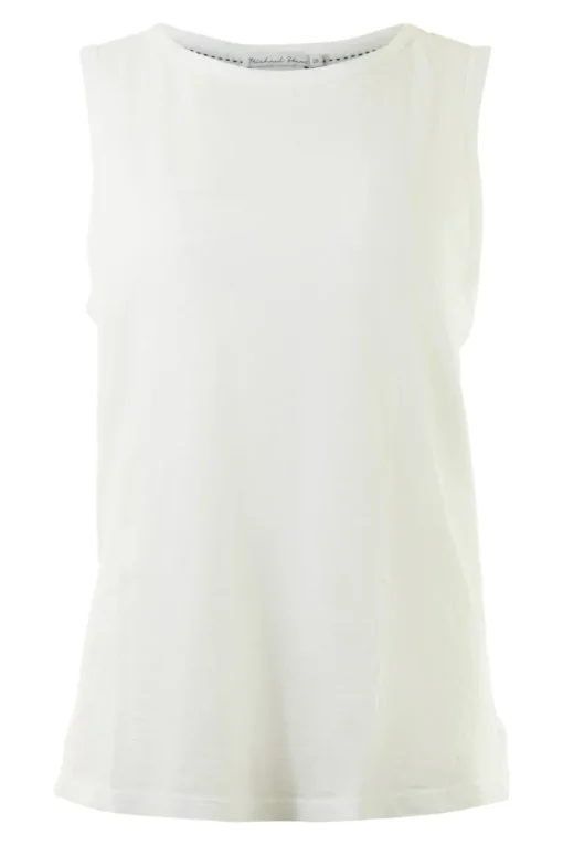Michael Stars Masami Scoop Neck Tank in White
