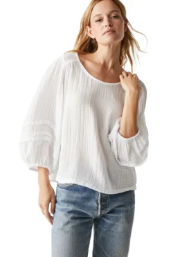 Michael Stars Pruitt Balloon Sleeve Top