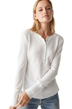 Michael Stars Regan Henley Tee in White