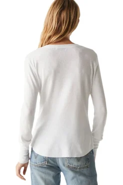 Michael Stars Regan Henley Tee in White