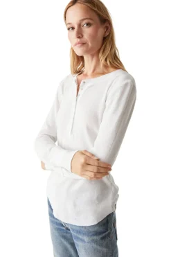 Michael Stars Regan Henley Tee in White