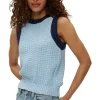 Michael Stars Sia Sleeveless Sweater in Fountain