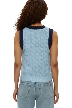 Michael Stars Sia Sleeveless Sweater in Fountain