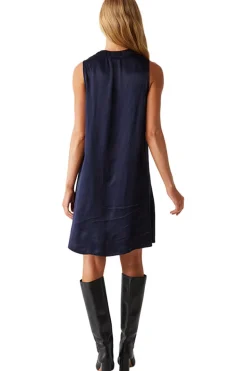 Michael Stars Tessa Cowlneck Mini Dress in Nocturnal