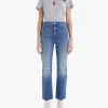 MOTHER Denim High Waisted Rider Ankle in Far Beyond the Sky