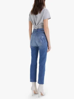 MOTHER Denim High Waisted Rider Ankle in Far Beyond the Sky