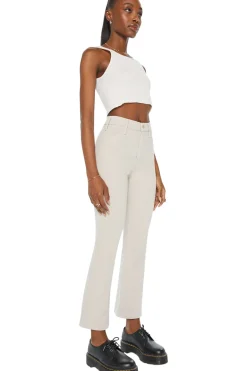 MOTHER Denim Hustler Flood in Feather Grey