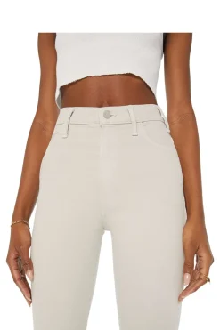 MOTHER Denim Hustler Flood in Feather Grey