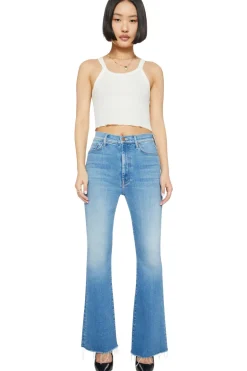 MOTHER Denim Lil Weekender Fray in Read Between the Lines