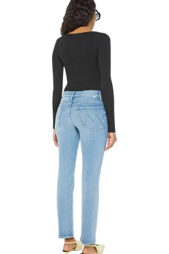 MOTHER Denim Mid Rise Hiker Hover in Full Moon