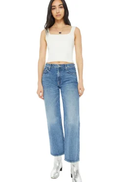 MOTHER Denim Mid Rise Maven in Toil and Trouble