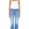 MOTHER Denim Mid Rise Rambler Zipper in Out of The Blue