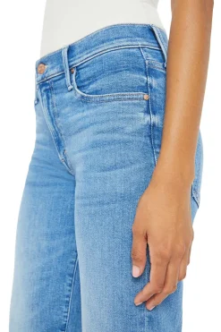 MOTHER Denim Mid Rise Rambler Zipper in Out of The Blue