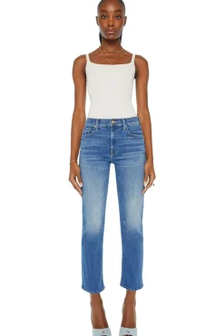 MOTHER Denim Mid Rise Rider Ankle in Lhasa Love