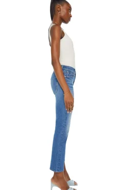 MOTHER Denim Mid Rise Rider Ankle in Lhasa Love