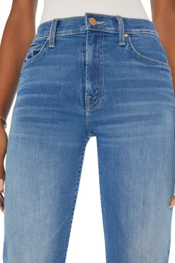MOTHER Denim Mid Rise Rider Ankle in Lhasa Love