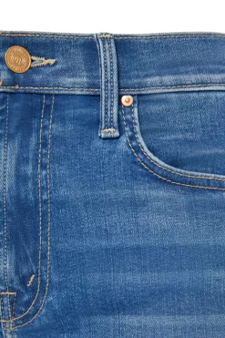 MOTHER Denim Mid Rise Rider Ankle in Lhasa Love