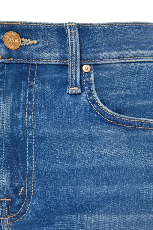 MOTHER Denim Mid Rise Rider Ankle in Lhasa Love