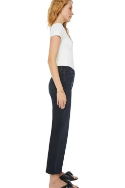 MOTHER Denim Mid Rise Zip Rambler Ankle in Night in Venice