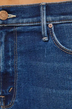 MOTHER Denim Outsider Ankle Fray in Uncharted Waters