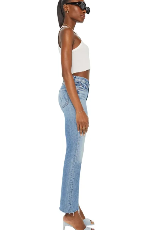 MOTHER Denim Outsider Flood Fray in Are We There Yet