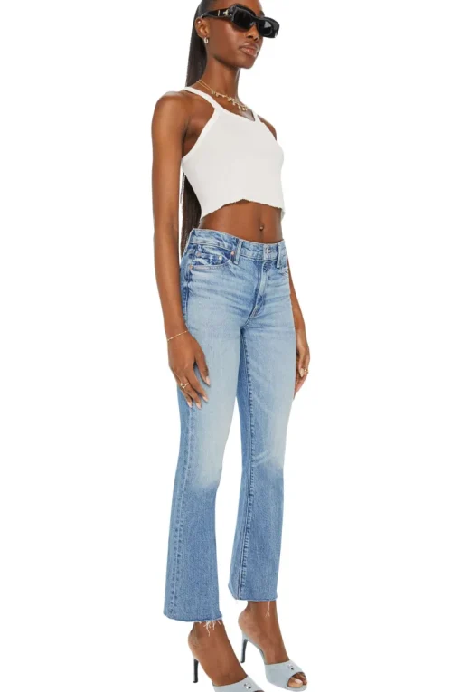 MOTHER Denim Outsider Flood Fray in Are We There Yet