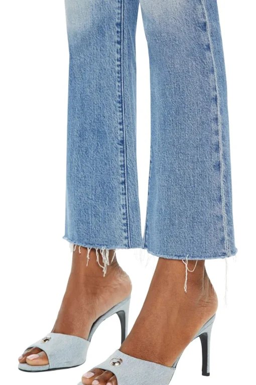 MOTHER Denim Outsider Flood Fray in Are We There Yet