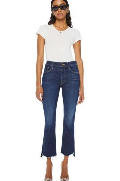 MOTHER Denim The Insider Crop Step Fray in Off Limits