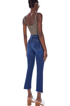 MOTHER Denim The Insider Crop Step Fray in Teaming Up