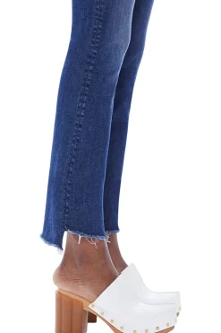 MOTHER Denim The Insider Crop Step Fray in Teaming Up
