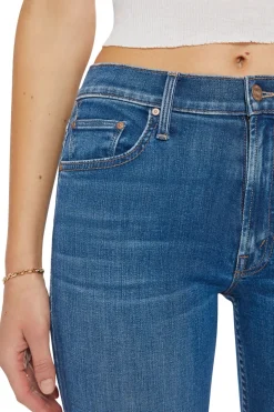MOTHER Denim The Mid Rise Rider Ankle Denim in Right On