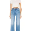 MOTHER Denim The Rambler Zip Flood in Out of the Blue