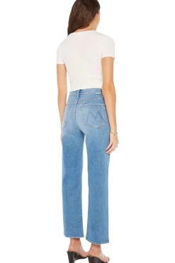 MOTHER Denim The Rambler Zip Flood in Out of the Blue