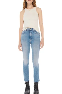 MOTHER Denim The Swooner Rascal Ankle Fray in Let's Trip