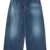 Moussy Denim Andalusia Super Wide Jeans in Blue