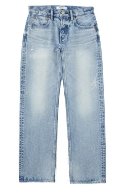 Moussy Denim Bostonia Straight Leg in Light Blue