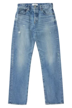 Moussy Denim Bradenton Straight Jeans in Blue