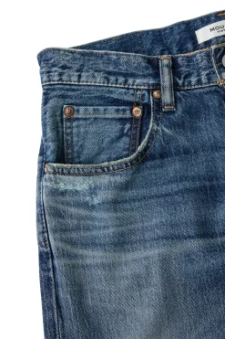 Moussy Denim Cedarhurst Straight Jeans in Blue