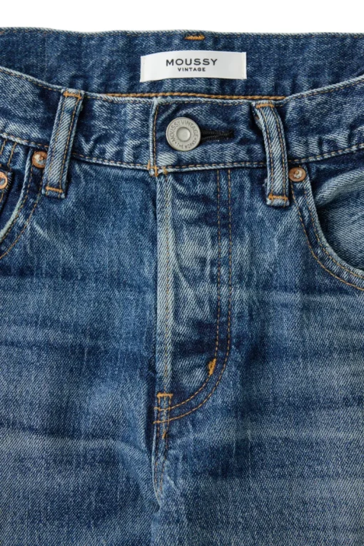 Moussy Denim Cedarhurst Straight Jeans in Blue