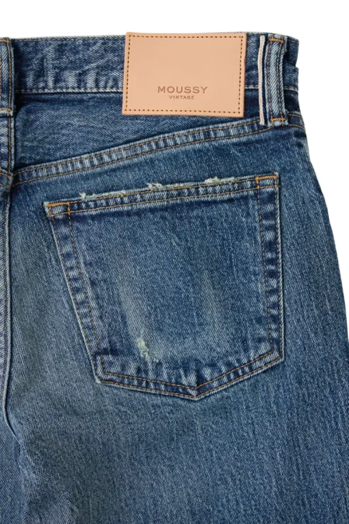 Moussy Denim Cedarhurst Straight Jeans in Blue