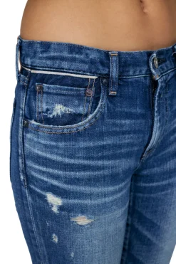 Moussy Denim Daleville Skinny Jeans in Blue