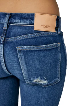 Moussy Denim Daleville Skinny Jeans in Blue