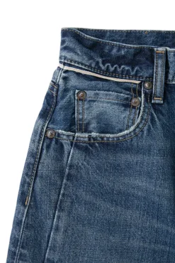 Moussy Denim Dunkirk Round Pants in Blue