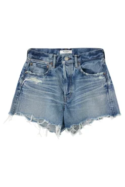 Moussy Denim Elam Shorts in Blue